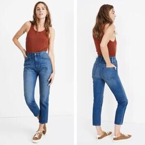 Madewell The Momjean in Stratfield Wash Rigid Denim - Size 26